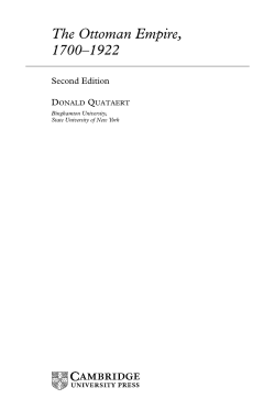 The Ottoman Empire, 1700&ndash;1922