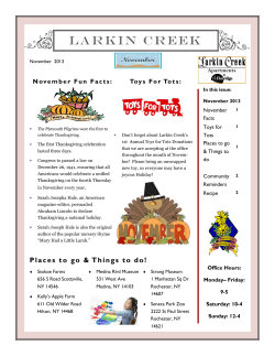 November 2013 Newsletter - Larkin Creek Apartments