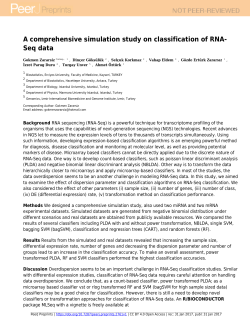A comprehensive simulation study on classification of RNA