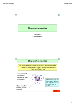 3.Shapes of molecules