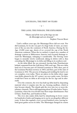 LOUISIANA, THE FIRST 300 YEARS
