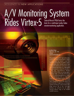 A/V Monitoring System Rides Virtex-5 by Manish Desai