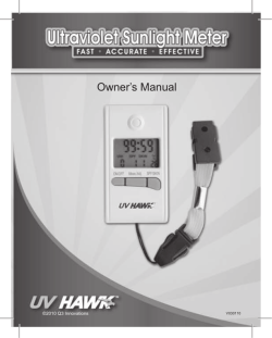 Owner`s Manual - Breathalyzers