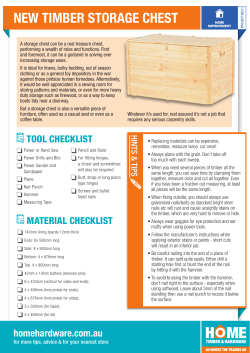 NEW TIMBER STORAGE CHEST