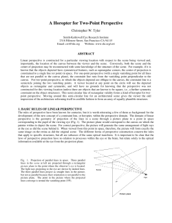 A Horopter for Two-Point Perspective
