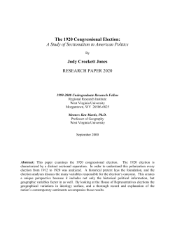 Research Paper #2020 - Regional Research Institute