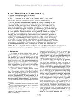 A vortex force analysis of the interaction of rip currents and surface