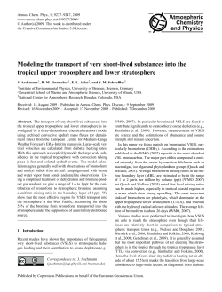 Modeling the transport of very short