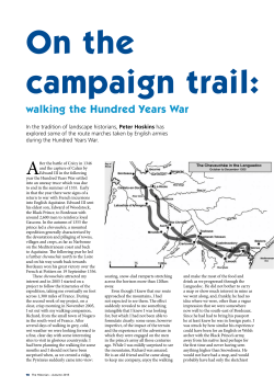 On the campaign trail: walking the Hundred Years War