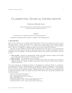 Classifying Musical Instruments