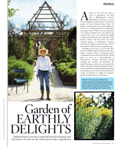 Earthly DElIGhtS a Garden of