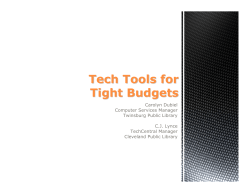 Tech Tools for Tight Budgets