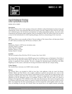 INFORMATION - The Armory Show