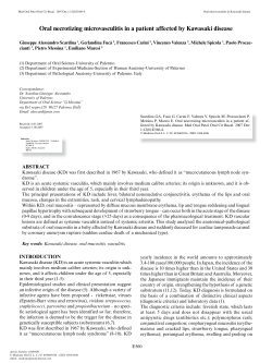 Oral necrotizing microvasculitis in a patient affected by Kawasaki