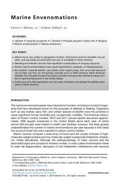 Marine Envenomations