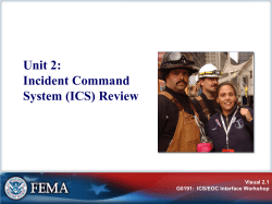 Incident Command System (ICS)