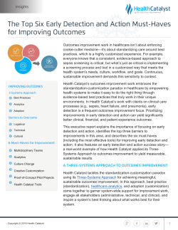 The Top Six Early Detection and Action Must