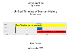 EasyTimeline Unified Timeline of Human History