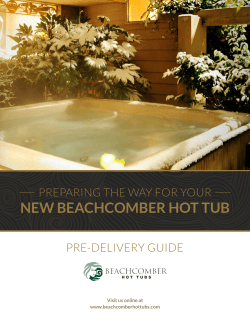 preparing the way for your new beachcomber hot tub
