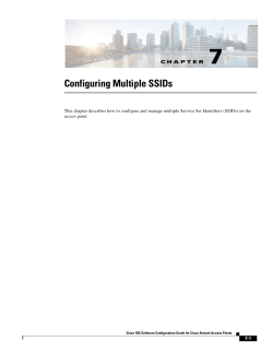 7 - Configuring Multiple SSIDs