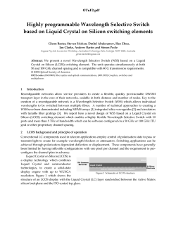 based on Liquid Crystal on Silicon switching elements