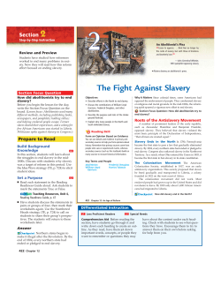 The Fight Against Slavery - Washougal School District