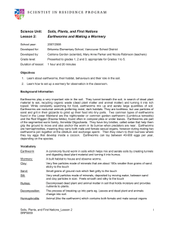 Lesson 2 - Scientist in Residence Program