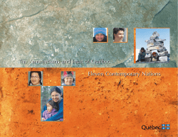 The Amerindians And Inuit Of Qu&eacute;bec