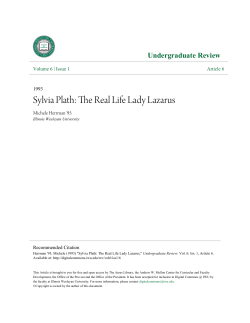 Sylvia Plath: The Real Life Lady Lazarus