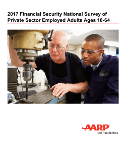 2017 Financial Security National Survey of Private Sector