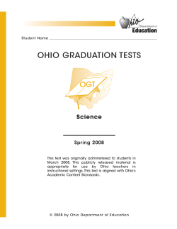 OHIO GRADUATION TESTS