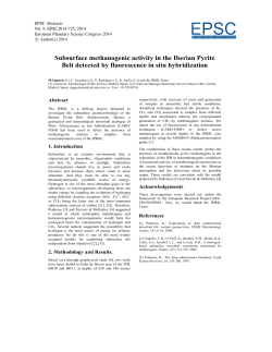 Subsurface methanogenic activity in the Iberian Pyrite Belt detected