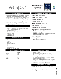 PDS 11636 - Valspar Paint