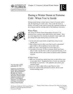 17.7 - During a Winter Storm or Extreme Cold: When You`re Inside