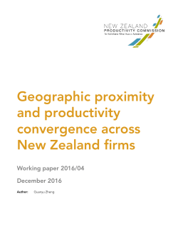 Geographic proximity and productivity convergence across New