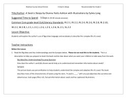 Title/Author: A Seed is Sleepy by Dianna Hutts Ashton with