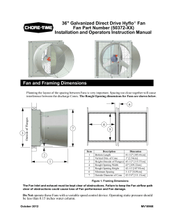 36" Galvanized Direct Drive Hyflo® Fan Fan Part Number (50372