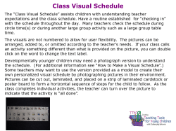 Class Visual Schedule