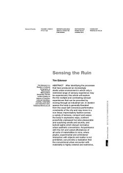 Sensing the Ruin