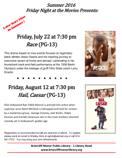 Hail, Caesar (PG-13) - Briarcliff Manor Public Library