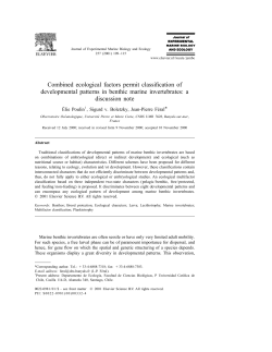Combined ecological factors permit classification of