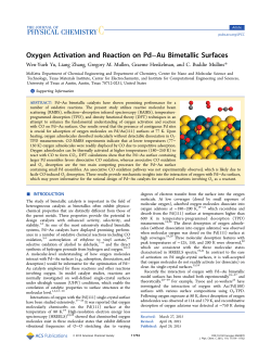 Oxygen Activation and Reaction on Pd&ndash;Au