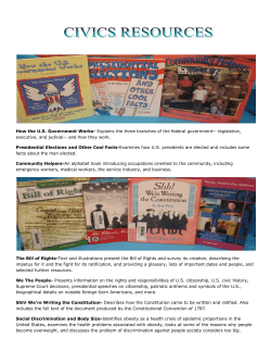 How the U.S. Government Works- Explains the three branches of the