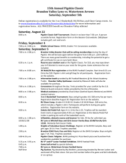 13th Annual Pigskin Classic - Brandon Valley High School