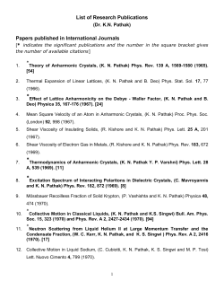 List of research publications