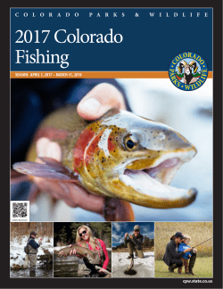 2017 Colorado Fishing - Colorado Parks and Wildlife