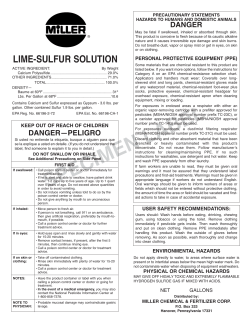 Lime Sulfur Solution (4 p.)