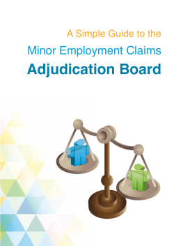 A Simple Guide to Minor Employment Claims Adjudication Board