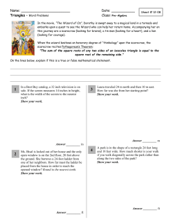 SHEET #