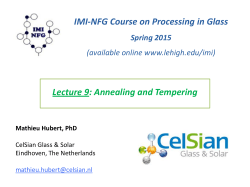 Lecture 9: Annealing and Tempering IMI